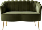 HULALA HOME Modern Velvet Loveseat Sofa - Image 8