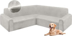 HDCAXKJ Corner Sectional Couch Covers Velvet Stretch L Shape Sofa Cover Soft by HDCAXKJ