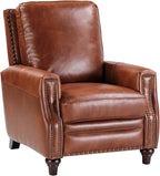 HULALA HOME Genuine Leather Manual Recliner Chair - Image 9