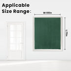 Blackout Curtains for Bedroom Stick On Curtains Window Shades Pull Down - Image 7