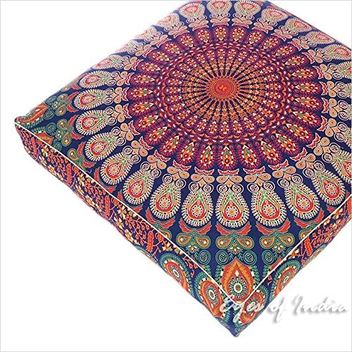 Mandala Floor Pillow Cover Meditation Cushion Seating Throw Hippie Round - Image 7