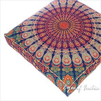 Mandala Floor Pillow Cover Meditation Cushion Seating Throw Hippie Round - Image 8
