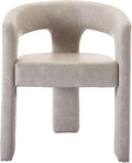 VESCASA Faux Leather Barrel Dining Chair by VESCASA