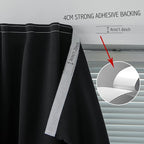 Adhesive Blackout Curtains- Self Stick Curtain No Rod Needed Easy to Hang - Image 7