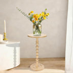 Round Side Table for Small Spaces, Drink Table - Image 4