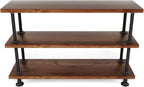 MUZIK 3-Tier Industrial Pipe Table Leg Set, Iron Base Legs Rustic Iron Pipe by MUZIKFurniture