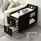 LOVEDIMA Narrow Bedside Table, Slim End Tables - Image 5