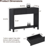 FATORRI Console Entryway Table, Modern Sofa Table - Image 3