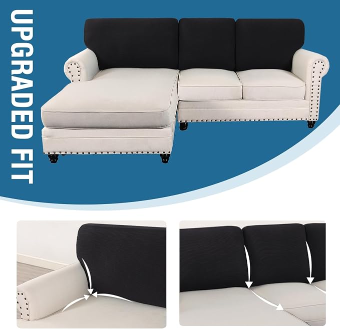 H.VERSAILTEX Backrest Cushion Covers Sectional Couch Back Cushion Covers - Image 7