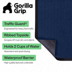 GORILLA GRIP Waterproof Traffic Guard Door Mat, 2 Pack, Indoor Outdoor Heavy - Image 2