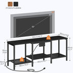 HOOBRO TV Stand with Charging Station to 55 Inches, LED Entertainment Center - Image 2