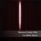 Red Blackout Curtains/52 x 72 Inch/Set of 2 Panels Room Darkening Curtains - Image 3