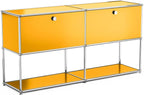 Modern Storage Cabinet Yellow F Versatile Free-Standing Organizer - Image 3