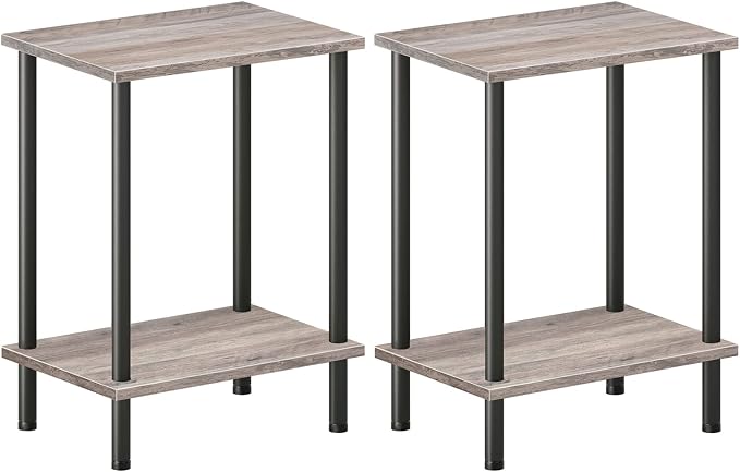 HOOBRO End Tables Set of 2, Small Side Table, Nightstand by HOOBRO
