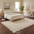 GarveeHome 6x9 Scalloped Area Rug Soft Washable Rug by GarveeHome