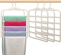 Closet Organizers and Storage, 5 Pack Velvet Pants-Hangers-Space-Saving by SHUKEEKA
