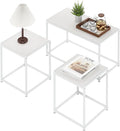 Furinno CAMNUS Coffee Table, Metal Frame Modern Center Table and Side Tables Set by Furinno-FitsYourSpaceFitsYourBudget