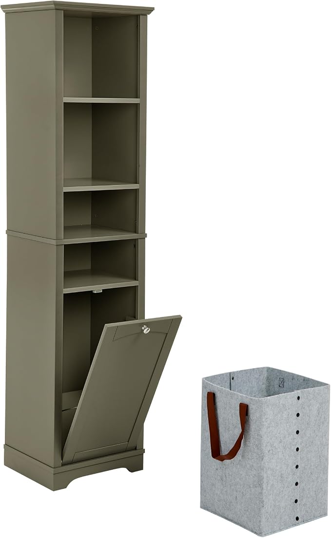 LifeSky Tall Storage Cabinet for Small Spaces - Image 9