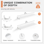 FLYJOE Floating Picture Ledge Shelves - Image 3
