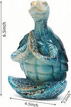 VVGIFTS Sea Turtle Meditation Yoga Decor, Garden Figurine Sea Turtle Meditating - Image 3