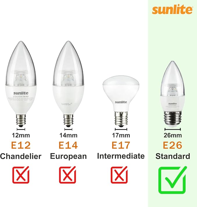 Sunlite LED R14 Mini Flood Light Bulbs, 4 Watts, 250 Lumens, Medium Base - Image 7