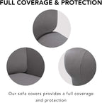 PureFit Stretch Chair Covers Fleece Couch Covers - Image 3