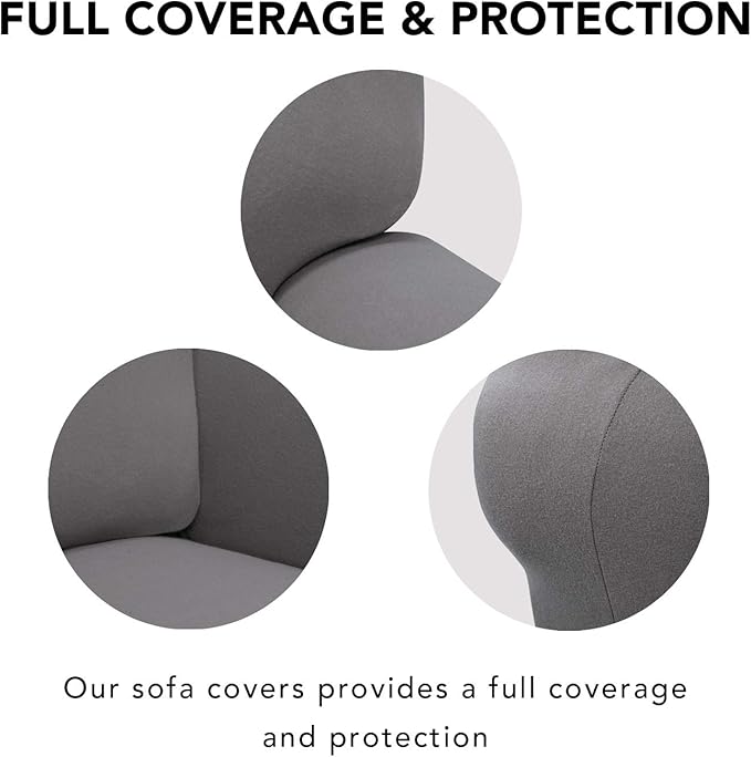 PureFit Stretch Chair Covers Fleece Couch Covers - Image 3