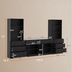 TUSY 71" Large TV Stand Set - Image 2