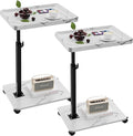 C Table End Table Adjustable Height, 360°Swivel TV Tray Table by Unknown