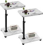 C Table End Table Adjustable Height, 360°Swivel TV Tray Table by Unknown