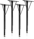 Adjustable Table Legs 19-30 Inch, Heavy Duty Steel Furniture Legs by Pilida