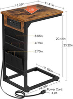 AMHANCIBLE C Shaped End Table - Image 3