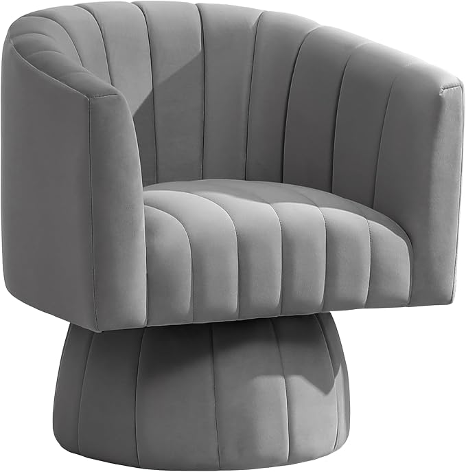 Swivel Accent Barrel Chair, Cute Comfy Small Round 360° Arm Chair. Velvet Sofa - Image 10