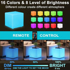 16'' Cordless LED Cube Chair Light, LED Cube Seat - Image 8