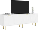 Mid Century Modern TV Stand for 80 Inch TV, Entertainment Center - Image 3