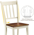 Giantex Wood Dining Chairs Set of 2, Armless Kitchen Chairs w/Solid Rubber Wood - Image 7