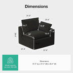 Novilla Modular Cloud Couch, Modern Sectional Sofa - Image 2
