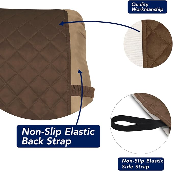 PureFit Reversible Recliner Chair Covers Couch Covers - Image 3