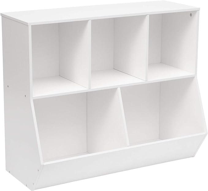HOOBRO Kids Bookshelf, Bookcase Footboard, Toy Storage Cubby, Children's Toy by HOOBRO