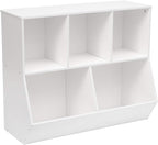 HOOBRO Kids Bookshelf, Bookcase Footboard, Toy Storage Cubby, Children's Toy by HOOBRO