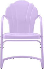 Crosley Furniture Tulip 2-Piece Outdoor Chair Set, Vintage Retro Metal Patio - Image 4