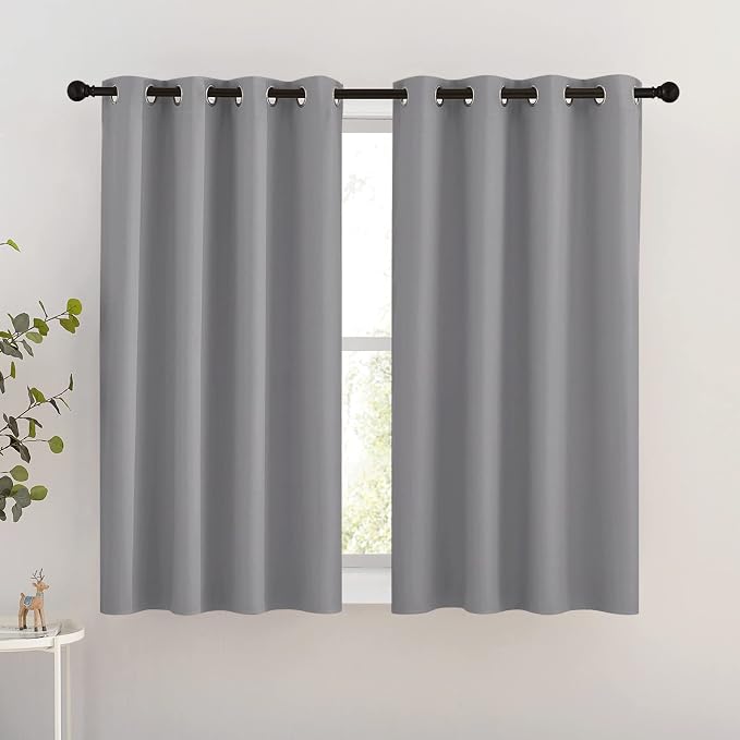 NICETOWN Silver Grey Blackout Curtains by NICETOWN