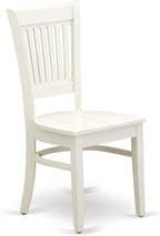 East West Furniture NDVA5-LWH-W 5 Piece Dining Table Set - Image 9