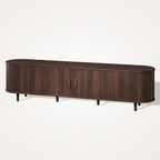 70" Mid Century Modern TV Stand, Wood TV Consoles - Image 9