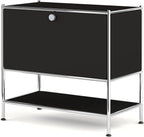 Metal Sidetable with Flap Door, 27.5" Height by SIMPLINK
