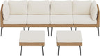 Aoxun 6 Piece Patio Furniture Set, 6 Seats Outdoor Sectional Sofas - Image 9