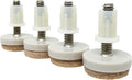 Shepherd Hardware 4 Pack 1" Threaded Felt Furniture Glides by Shepherd