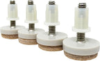 Shepherd Hardware 4 Pack 1" Threaded Felt Furniture Glides by Shepherd