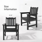Stoog All-Weather Outdoor Chairs, Patio Dining Chair - Image 3