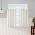 45 Inch Short Window Linen Curtains, Kitchen Window Curtains Over Sink Light by Nanspring